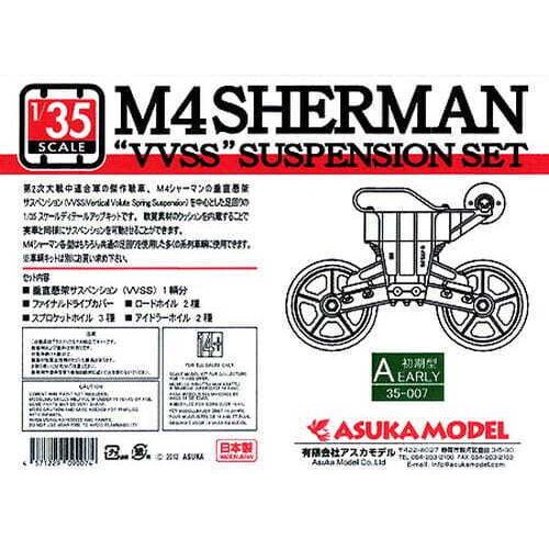 AZUKA 1/35 M4 Sherman "VVSS" Suspension set A (Early) Plastic Model Kit