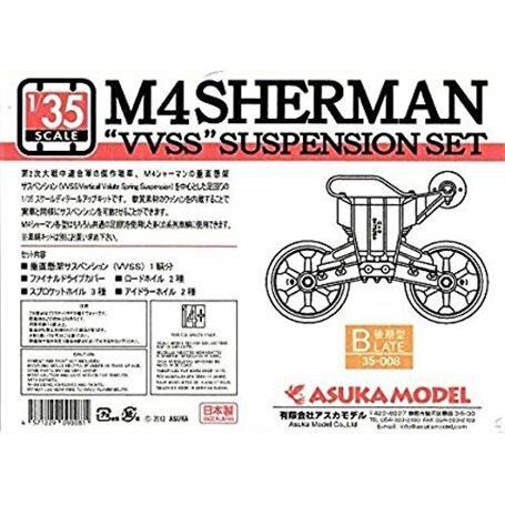 AZUKA 1/35 M4 Sherman "VVSS" Suspension set B (Late) Plastic Model Kit