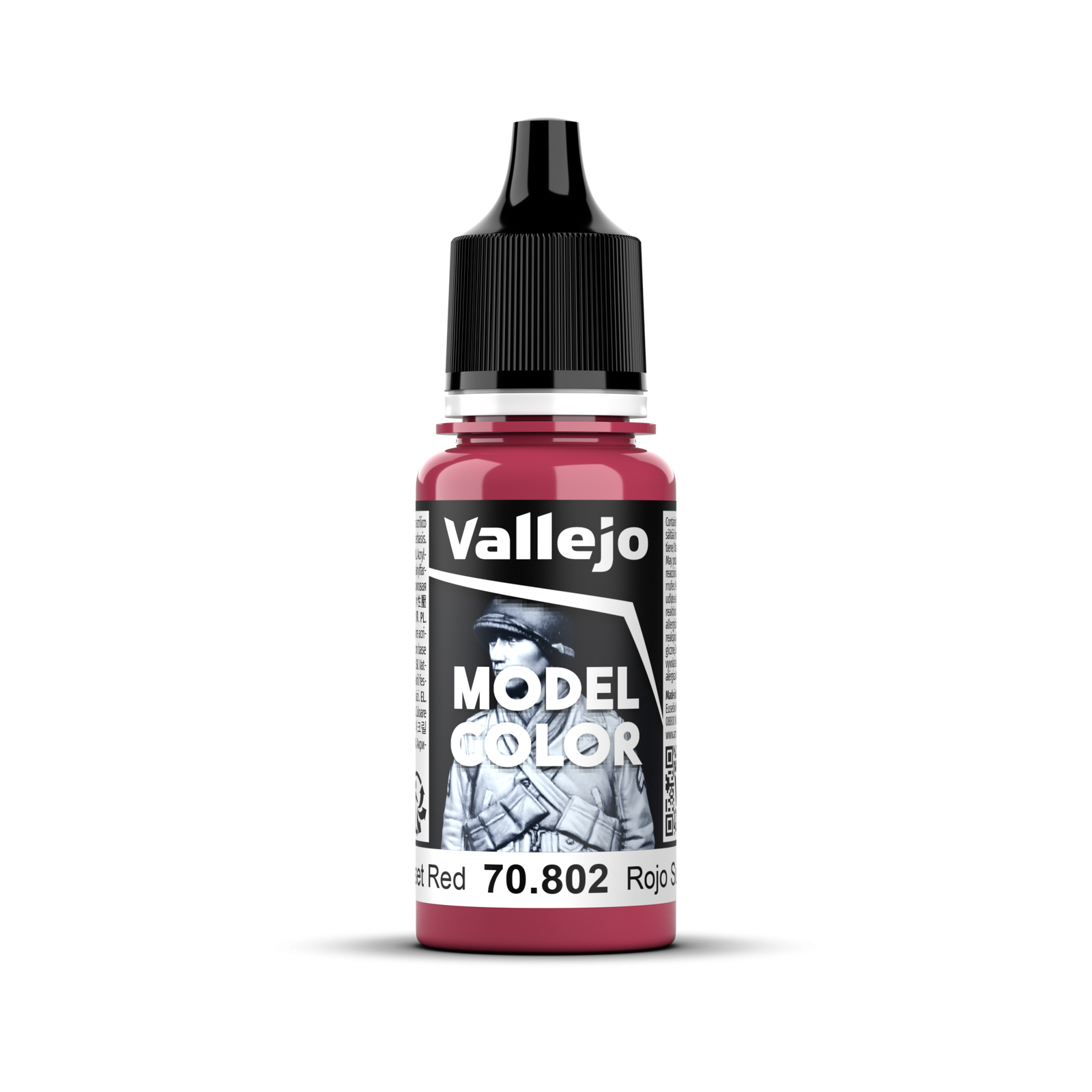 VALLEJO Model Colour #045 - Sunset Red - 18 ml Matt Acrylic Paint