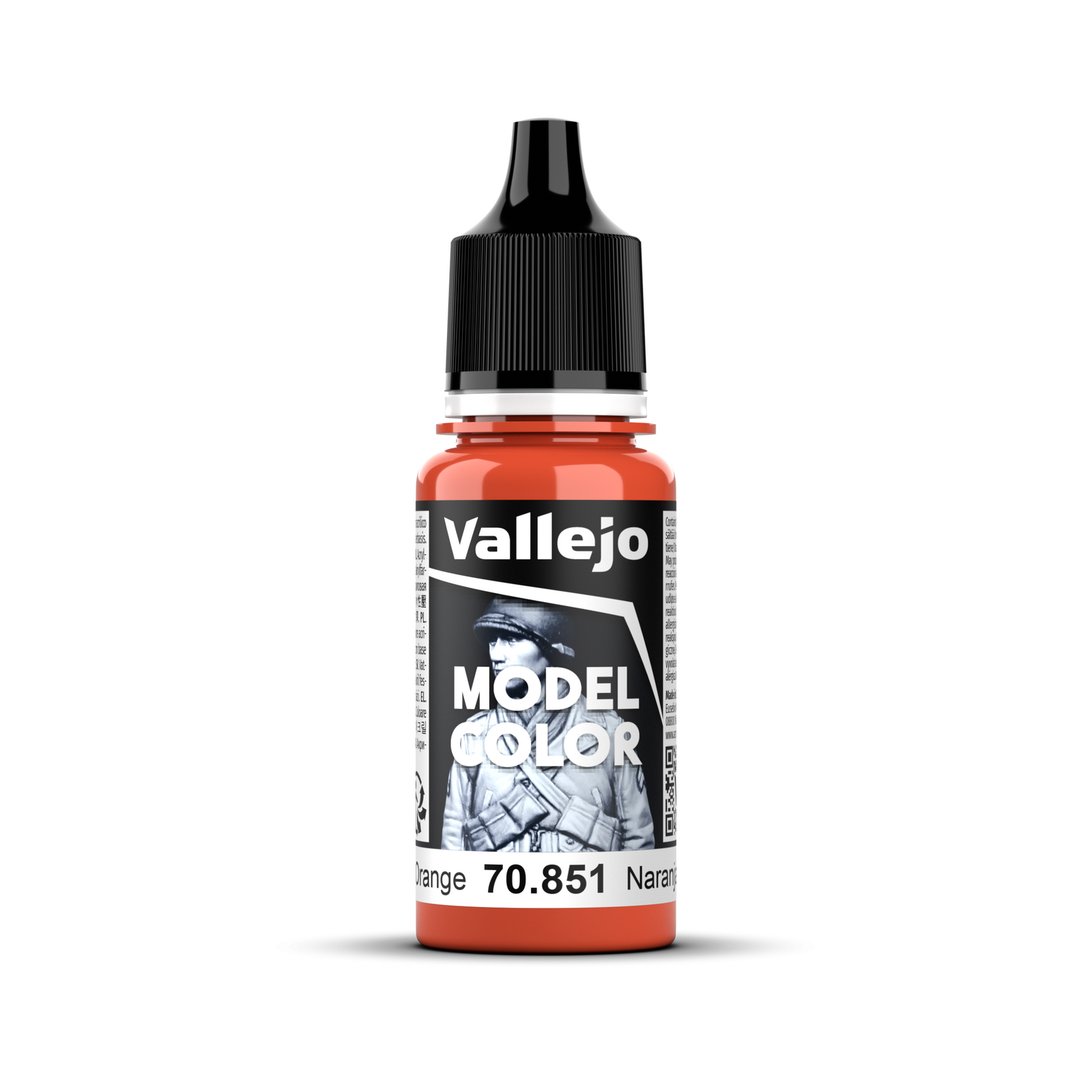 VALLEJO Model Colour #030 - Bright Orange - 18 ml Matt Acrylic Paint