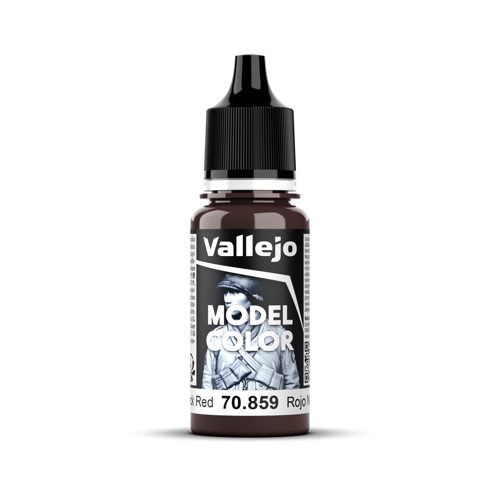 VALLEJO Model Colour #041 - Black Red - 18 ml Matt Acrylic Paint