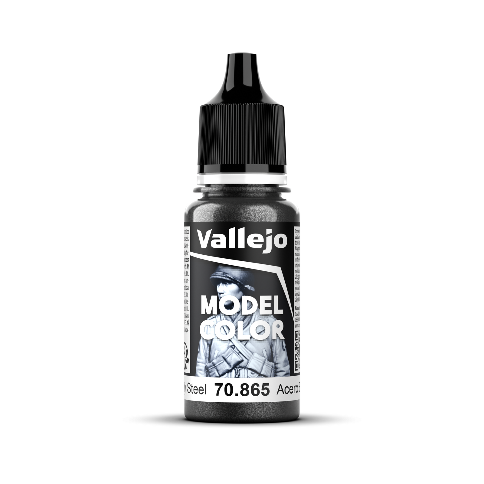 VALLEJO Model Colour Metallic Oily Steel 18ml