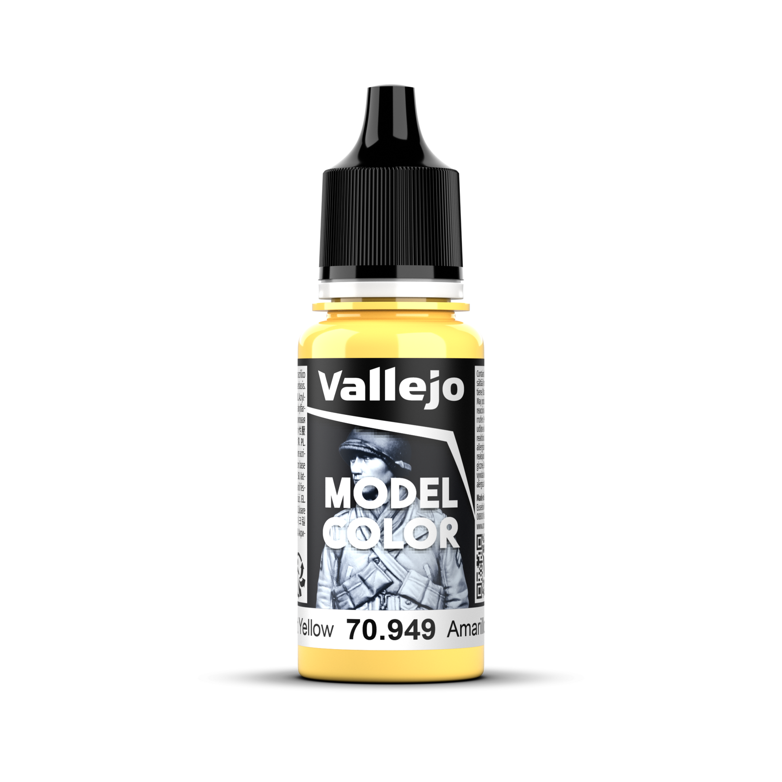 VALLEJO Model Colour #024 - Light Yellow - 18 ml Matt Acrylic Paint