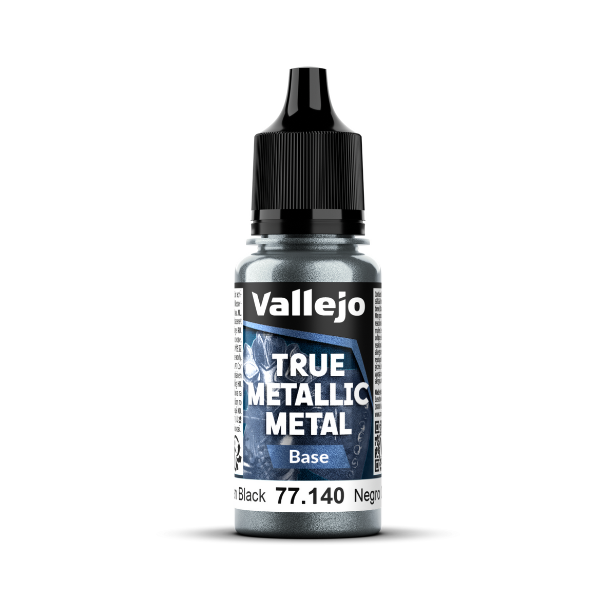 VALLEJO True Metallic Metal Base Obsidian Black 18 ml