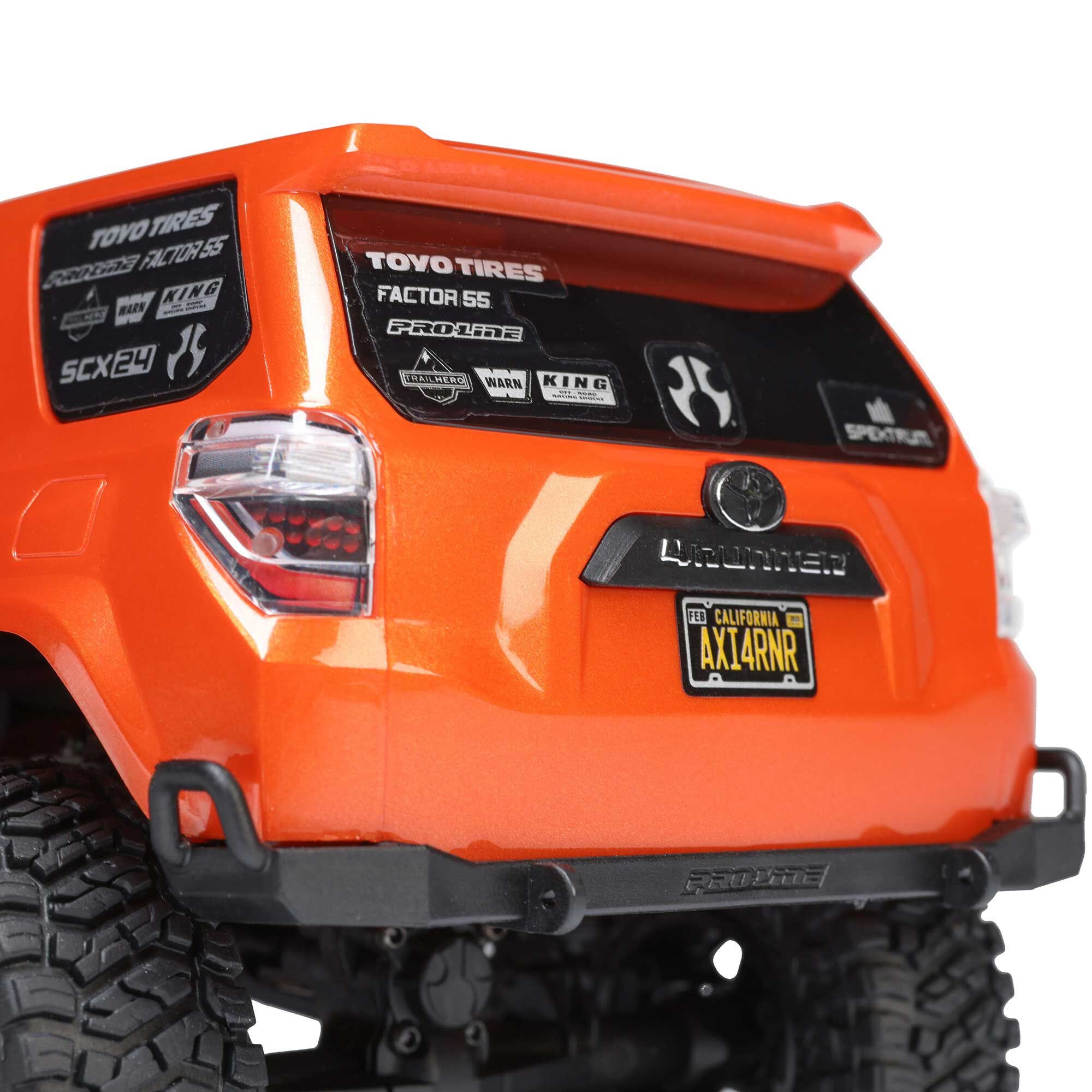 Axial SCX24 2024 Toyota 4Runner 1/24 Crawler RTR, Orange, AXI-2035T1