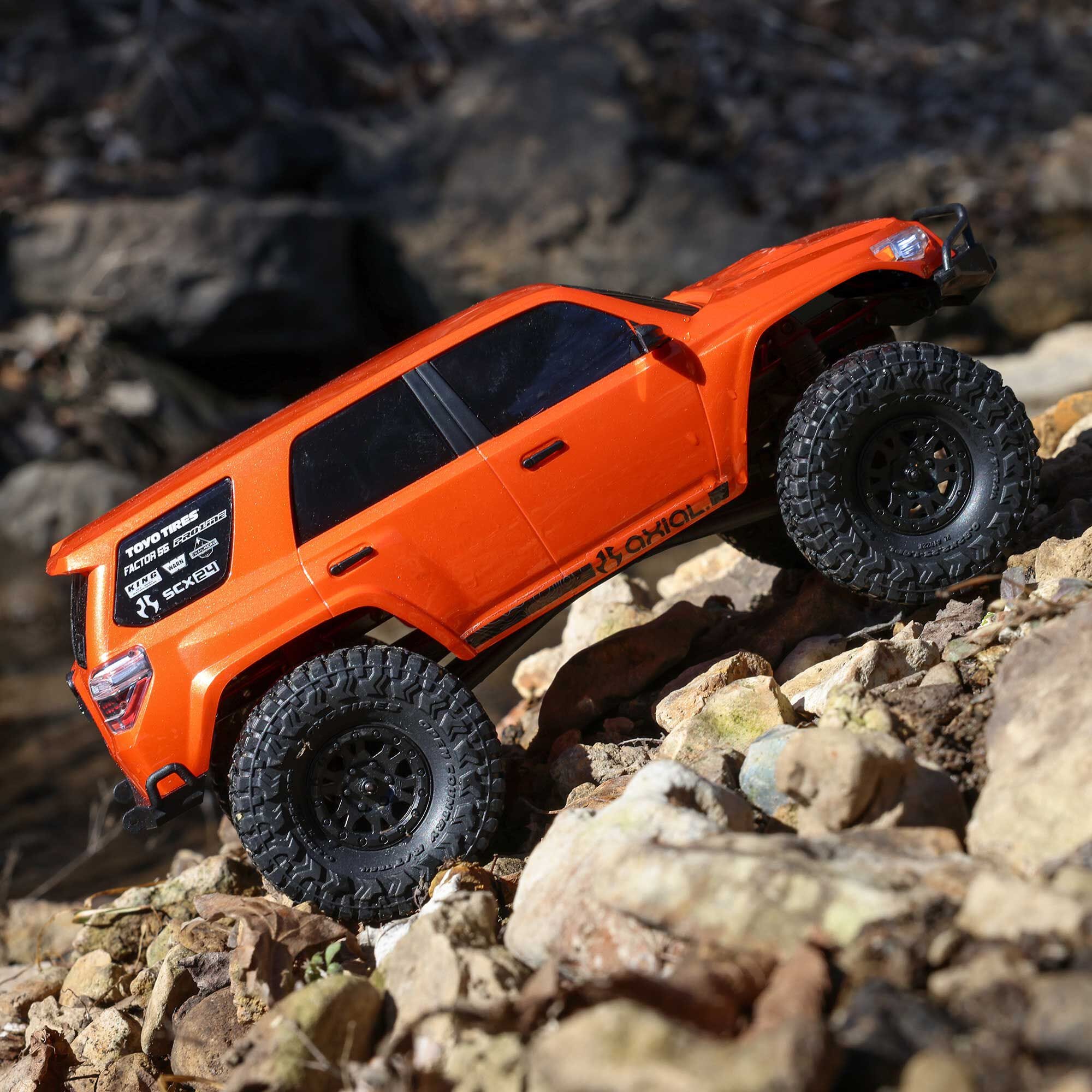 Axial SCX24 2024 Toyota 4Runner 1/24 Crawler RTR, Orange, AXI-2035T1