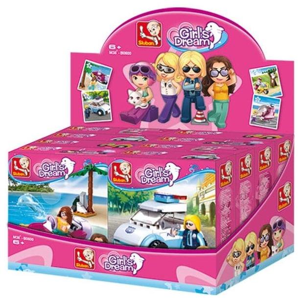 SLUBAN Girls Dream 4 Designs Random Pack