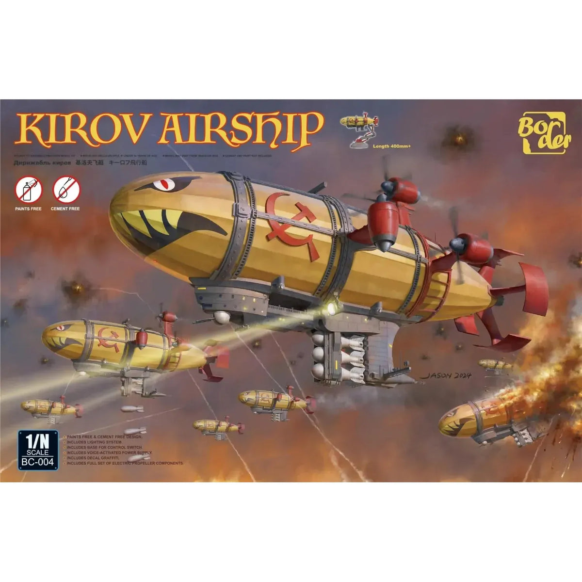 BORDER MODEL Kirov Airship (Red Alert 2) Plastic Model Kit