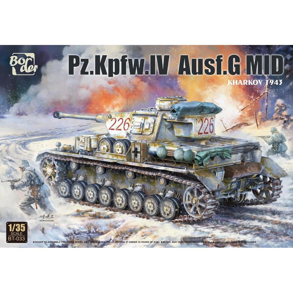 BORDER MODEL 1/35 Pz.Kpfw. IV Ausf. G MID "Kharkov 1943" Plastic Model Kit