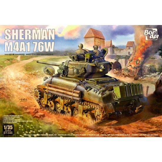 BORDER MODEL 1/35 Sherman M4A1 76W Plastic Model Kit
