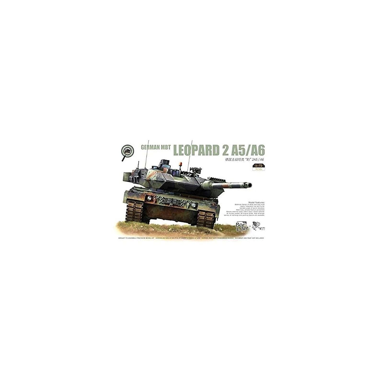 BORDER MODEL 1/72 German MBT Leopard 2A5/A6 Plastic Model Kit