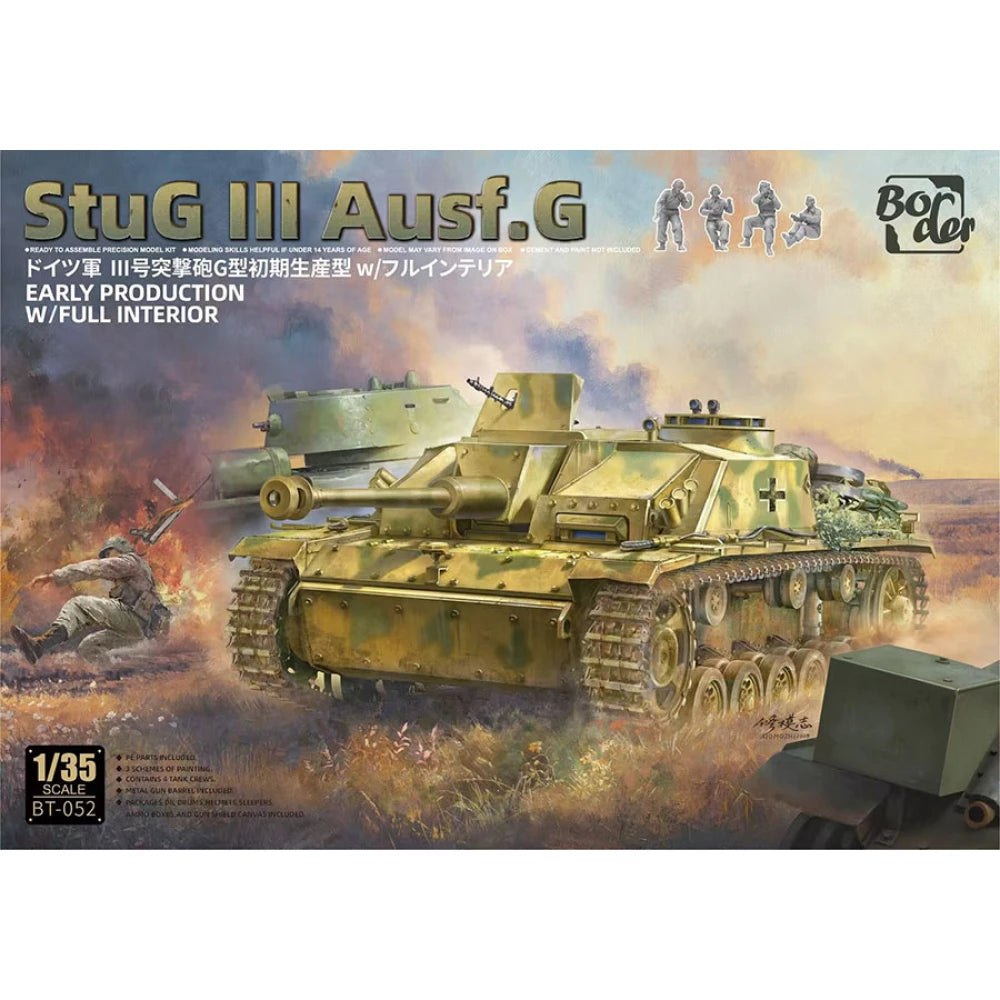 BORDER MODEL 1/35 StuG III G Early with Full Interior Plastic Model Kit
