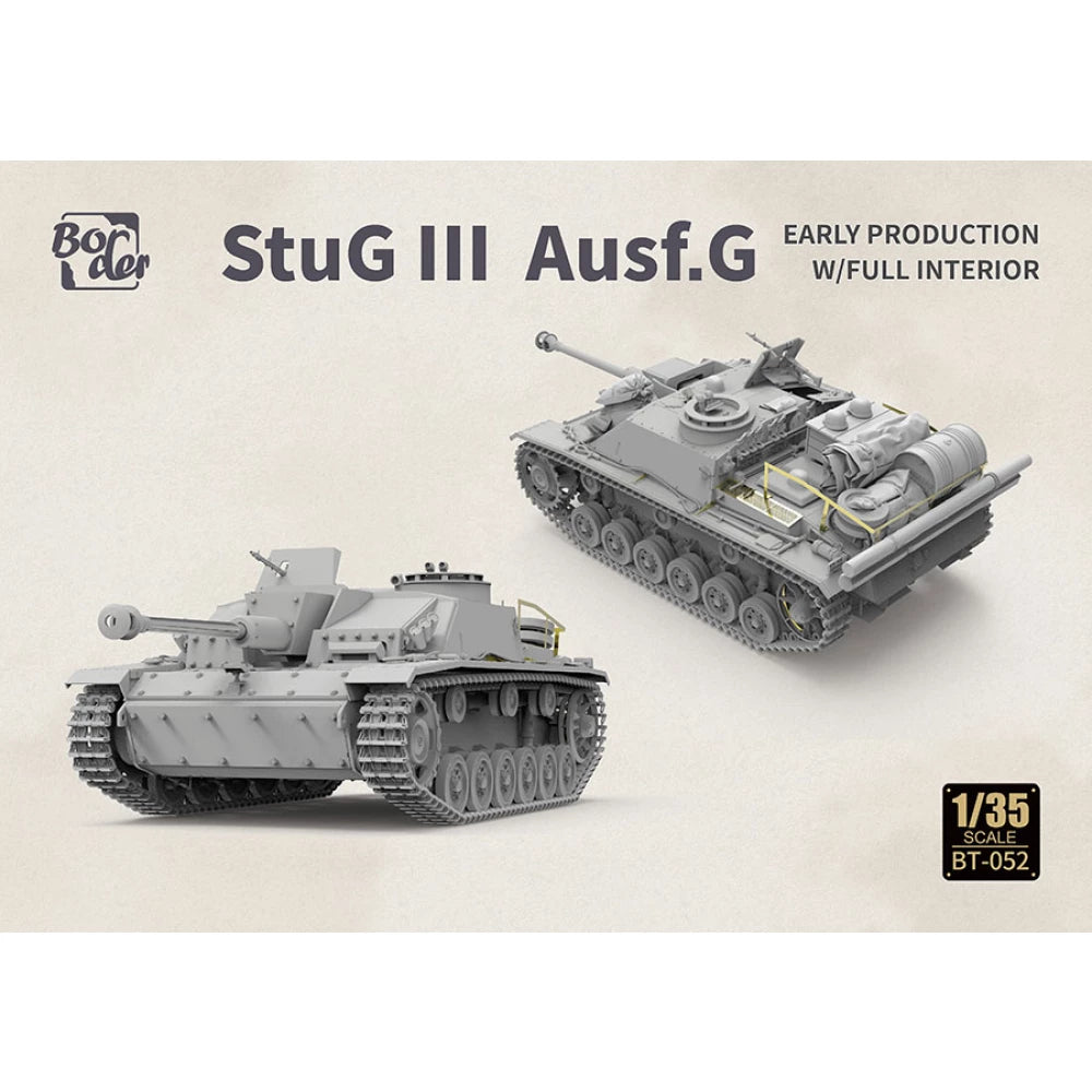 BORDER MODEL 1/35 StuG III G Early with Full Interior Plastic Model Kit