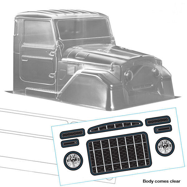 Bodyworx Body FJ45 CAB Only 313mm 1/10th Crawler