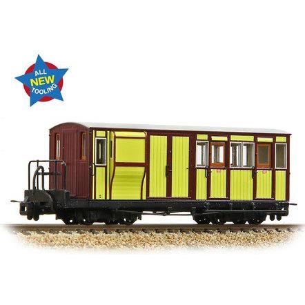 Narrow Gauge Ffestiniog Railway Brake Third No. 2 FR Yellow & Crimson
