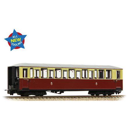 Narrow Gauge Ffestiniog Railway 'Tin Car' Saloon Third No. 119 FR Crimson & Cream
