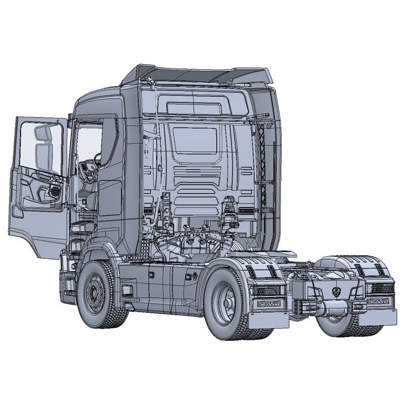ITALERI Scania S770 4x2 Normal Roof "Grey Cab" (New Decal Sheet)