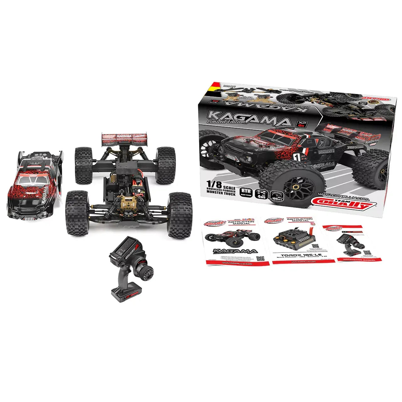 Team Corally - KAGAMA XP 6S - Limited Edition - RTR - Red - Brushless Power 6S - No Battery - No Charger