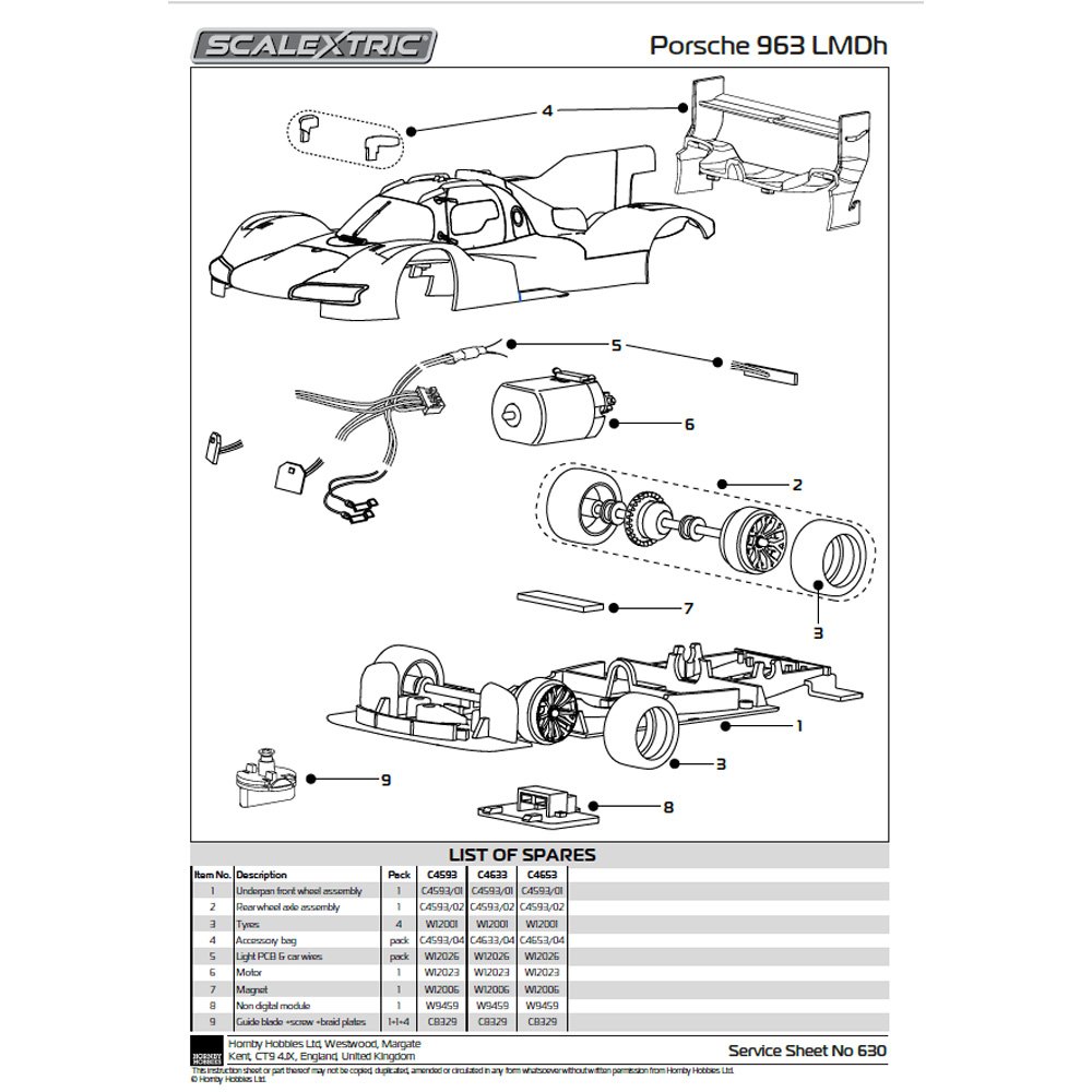 SCALEXTRIC 1/32 Porsche 963 - 24hrs of Daytona 2025 - JDC Miller Motorsports