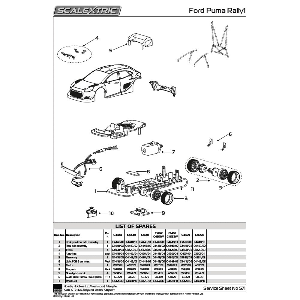 SCALEXTRIC 1/32 Ford Puma Rally1 - Monte Carlo 2025