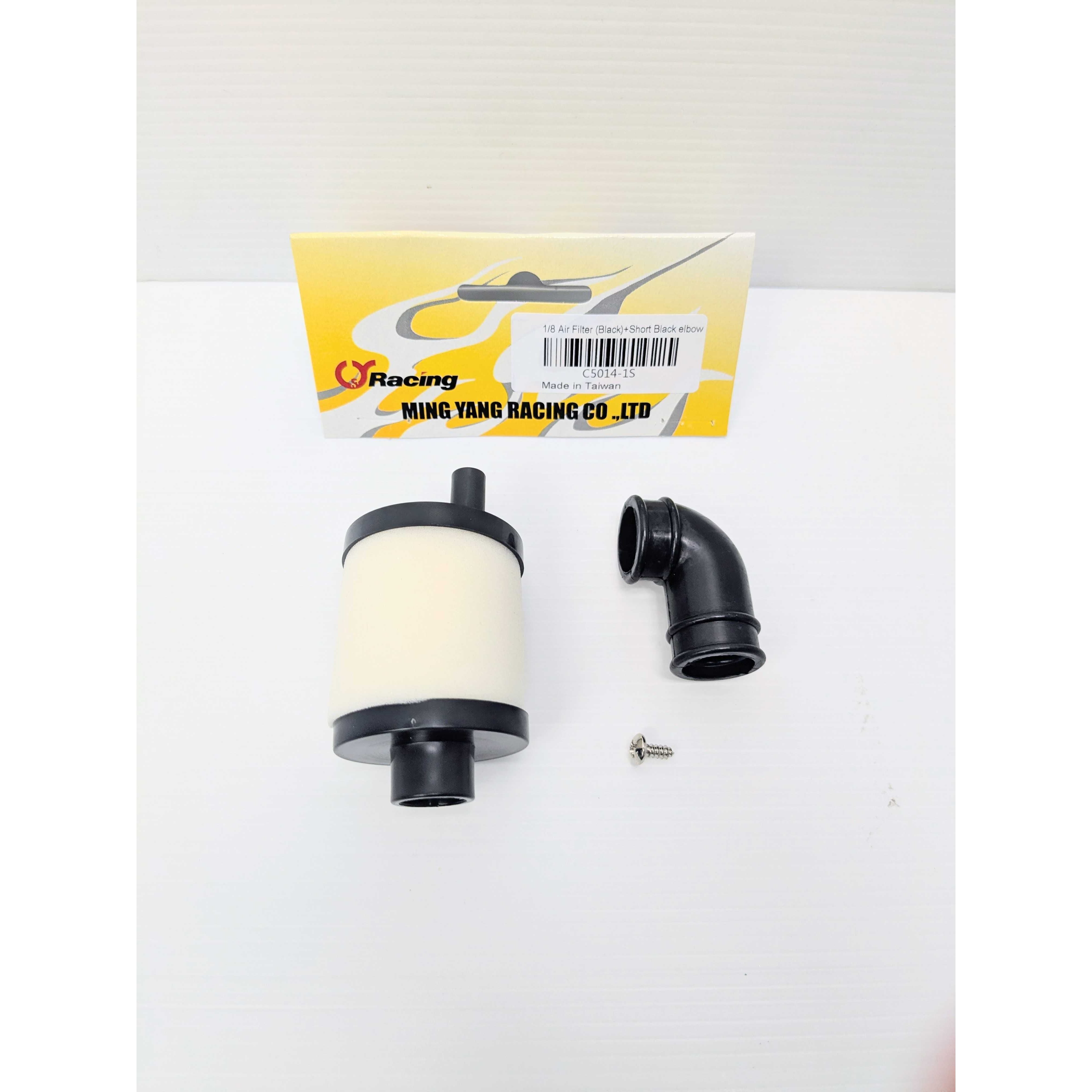 MING YANG 1/8 Air Filter (Black ) + Short Black elbow
