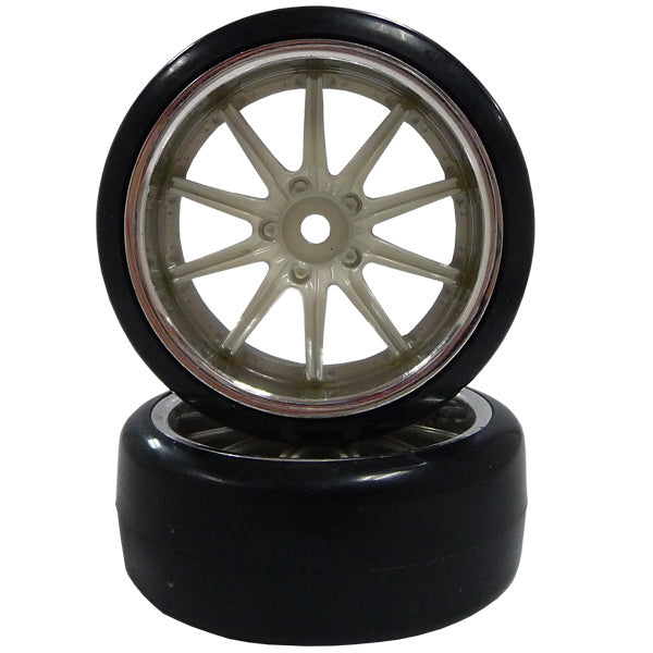 HOBBY WORKS Correct Model 10 Spoke White/Chrome