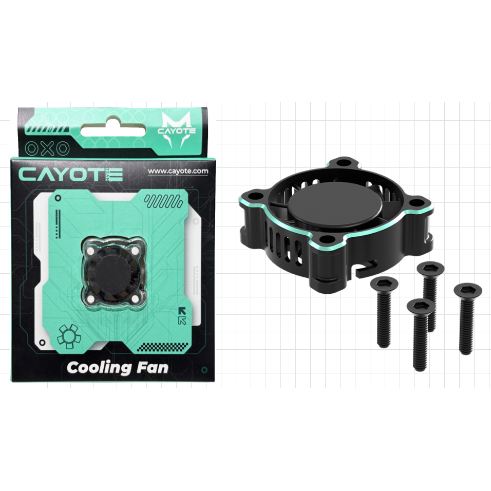 CAYOTE Crest RS120 Aluminum 20x20x7mm Cooling Fan w/Micro Plug (Aurora Green)