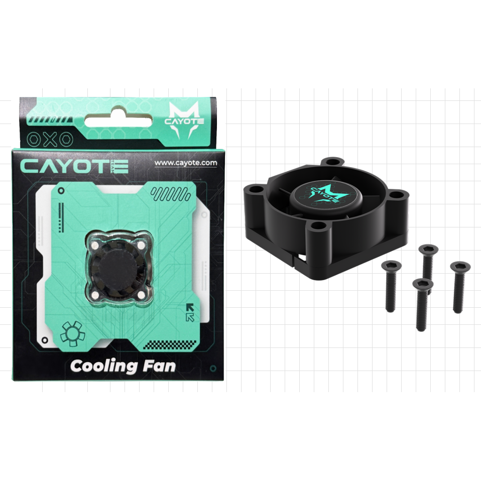CAYOTE Crest RS60/80 25x25x10mm Cooling Fan w/Micro Plug (Aurora Green)