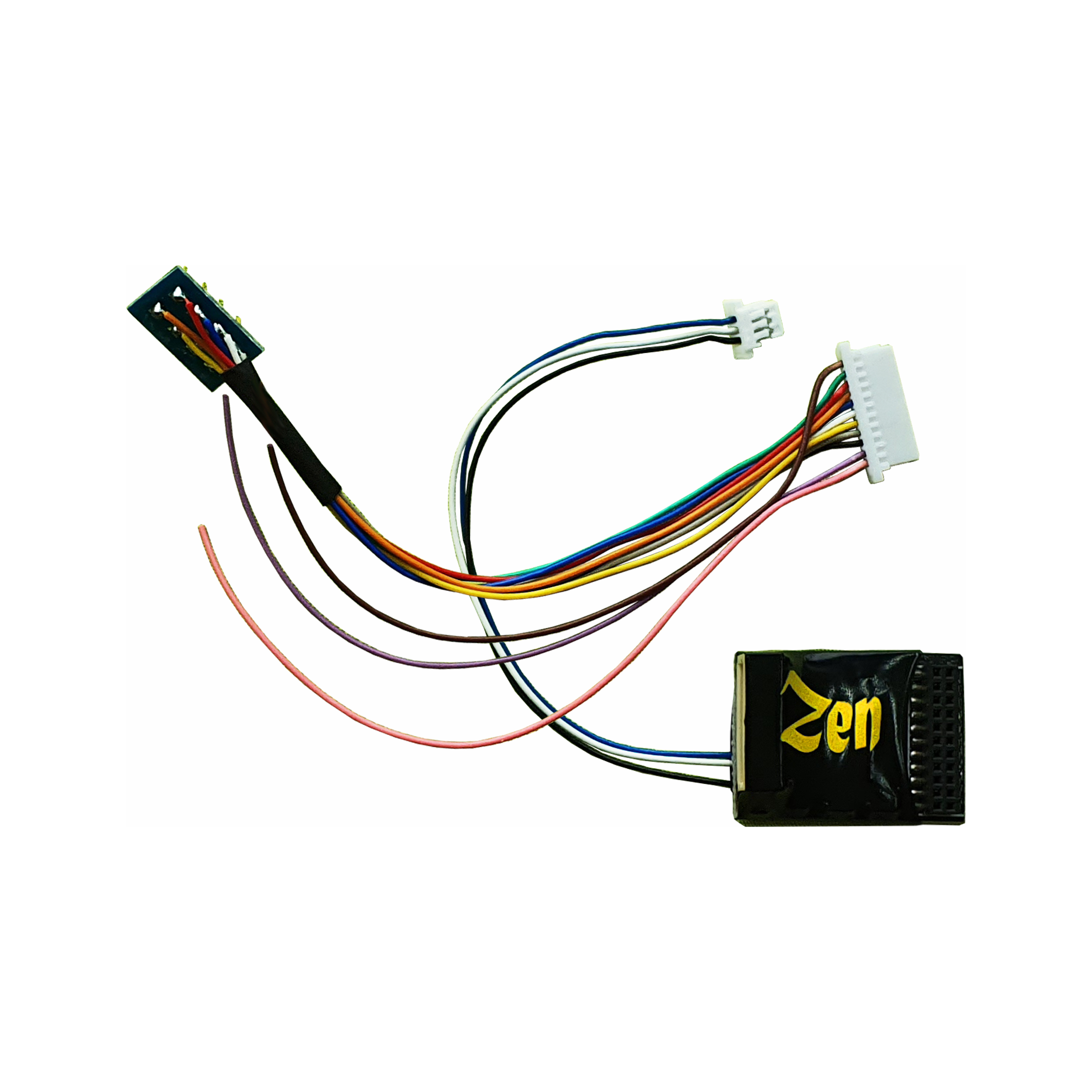DCC CONCEPTS Zen Black Decoder 21 Pin MTC and 8 Pin Connection. 4 Poweed + 2 Logic Functions