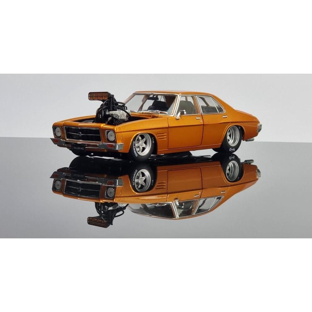 DDA COLLECTIBLES 1/24 Gold Brown Slammed HQ 4 Door Sealed Body Opening Doors, Bonnet & Boot