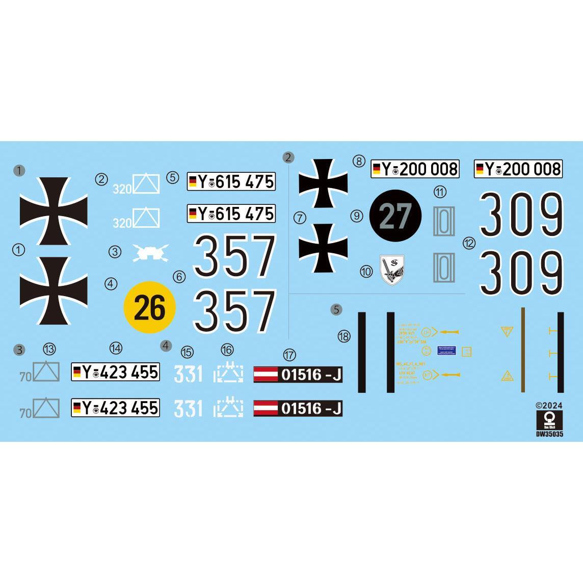 Das Werk 1/35 Raketenjagdpanzer Jaguar 1 Plastic Model Kit