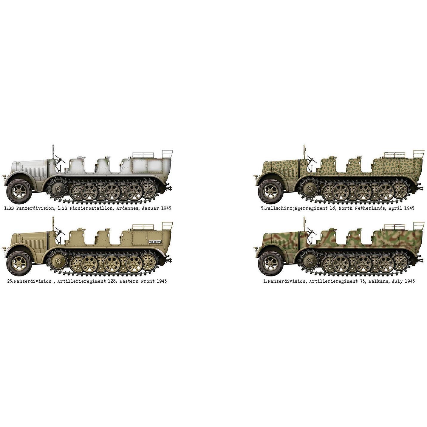 Das Werk 1/35 Mtl. Zgkrwg. 8t, Sd.Kfz. 7 w/ Crew Plastic Model Kit