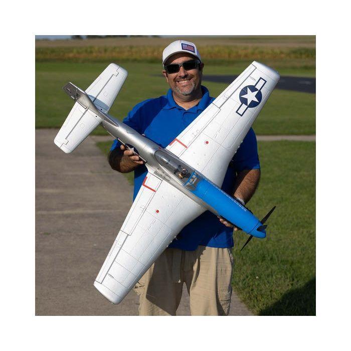 E-Flite P-51D Mustang 1.2m with SAFE Select, BNF Basic, EFL089500