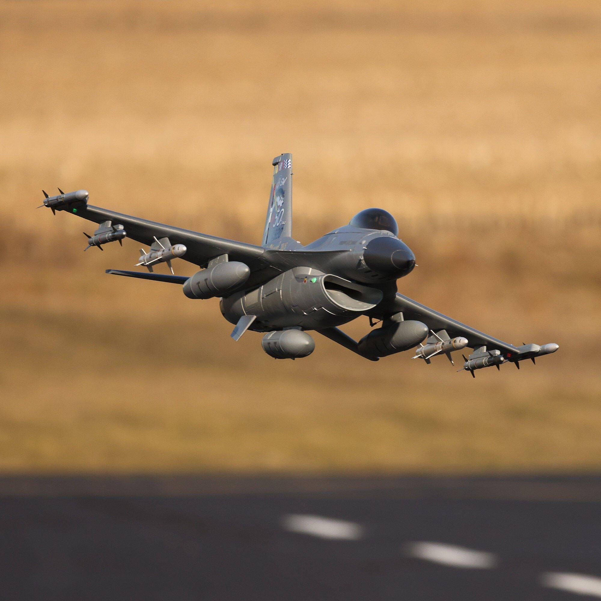 E-Flite F-16 Falcon 80mm EDF with Smart Technology BNF Basic EFL87850