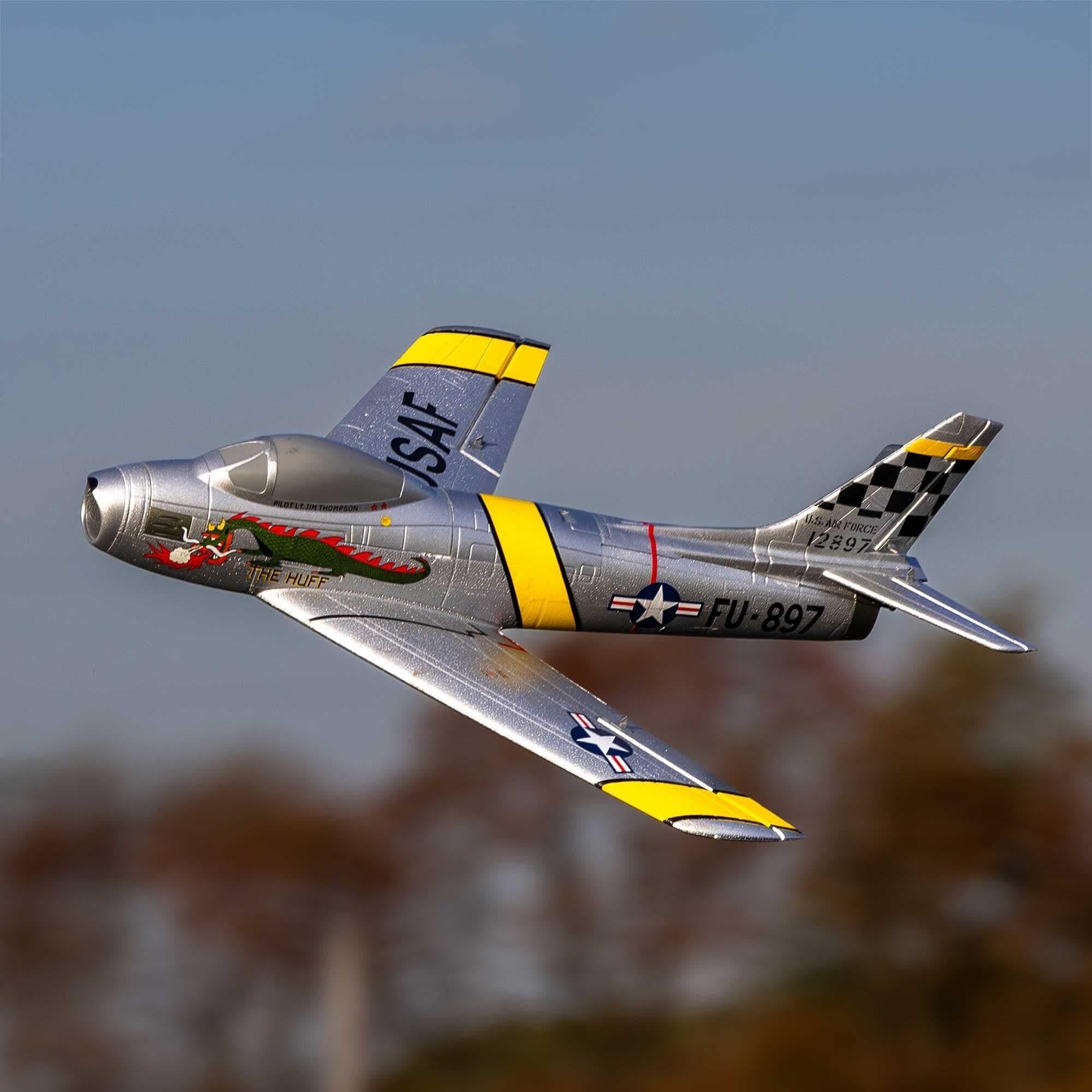 E-FLITE UMX F-86 Sabre 30mm EDF Jet BNF Basic EFLU7050