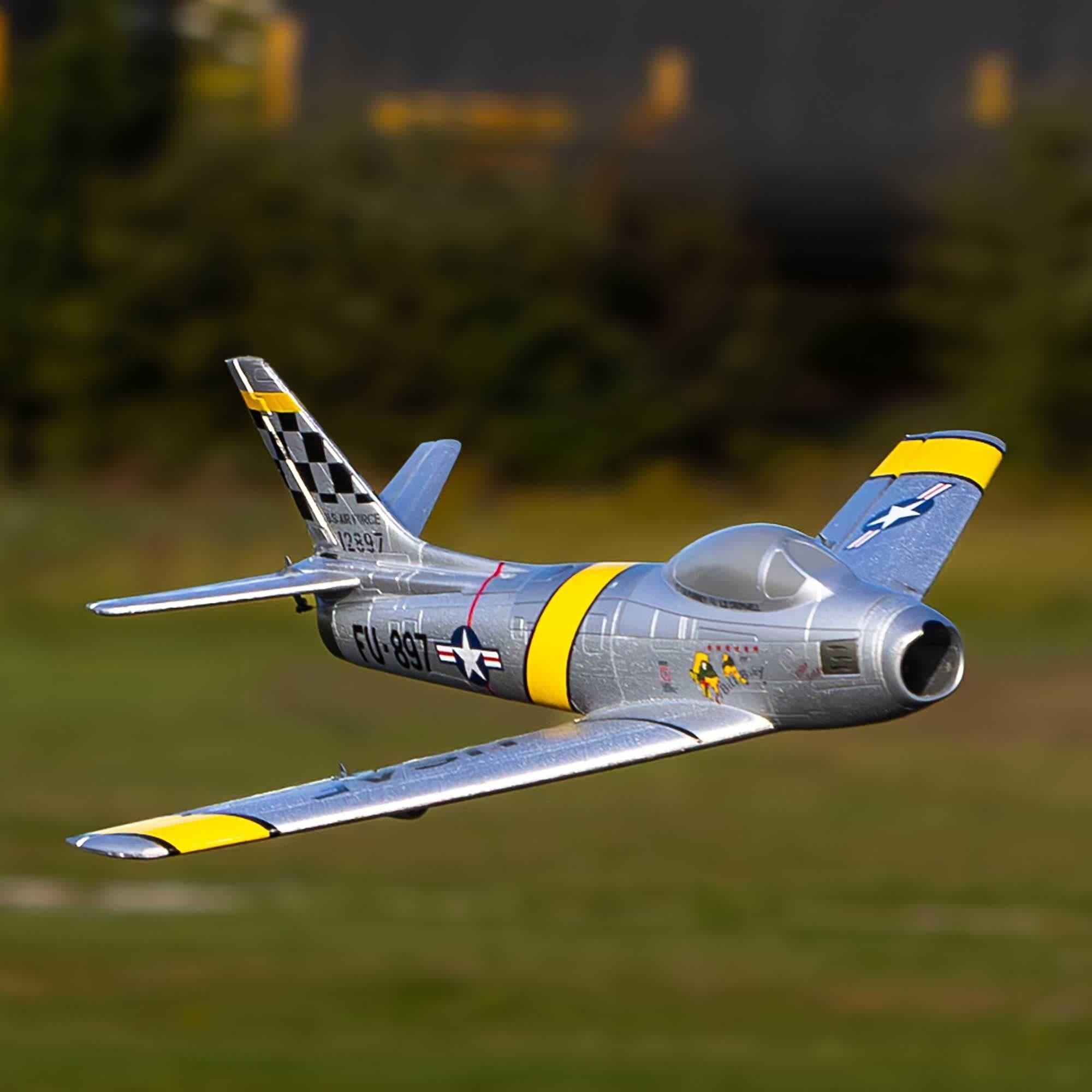 E-FLITE UMX F-86 Sabre 30mm EDF Jet BNF Basic EFLU7050