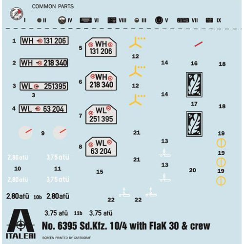 ITALERI Sd.Kfz 10/4 with Flak 30 and Crew