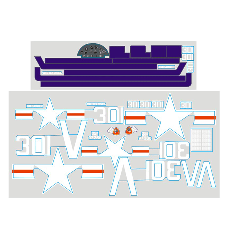 FMS 1400mm F4U Corsair, Decal sheet