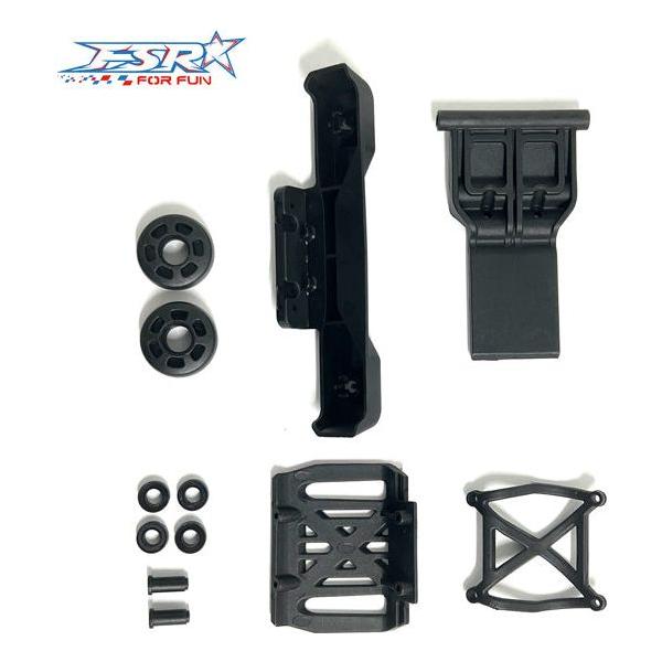 FS RACING 536106 Victory 3S Rear Bumper & Wheelie Bar Set