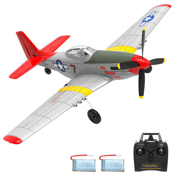 VOLANTEX 76105RR-2B P51D Mustang 400mm RTF Gyro 2 Batteries