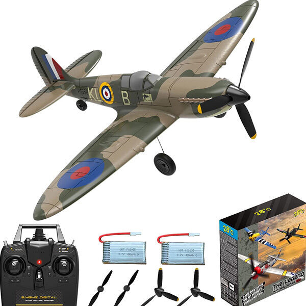 VOLANTEX 76112R-2B Spitfire 400mm RTF Gyro 2 Batteries