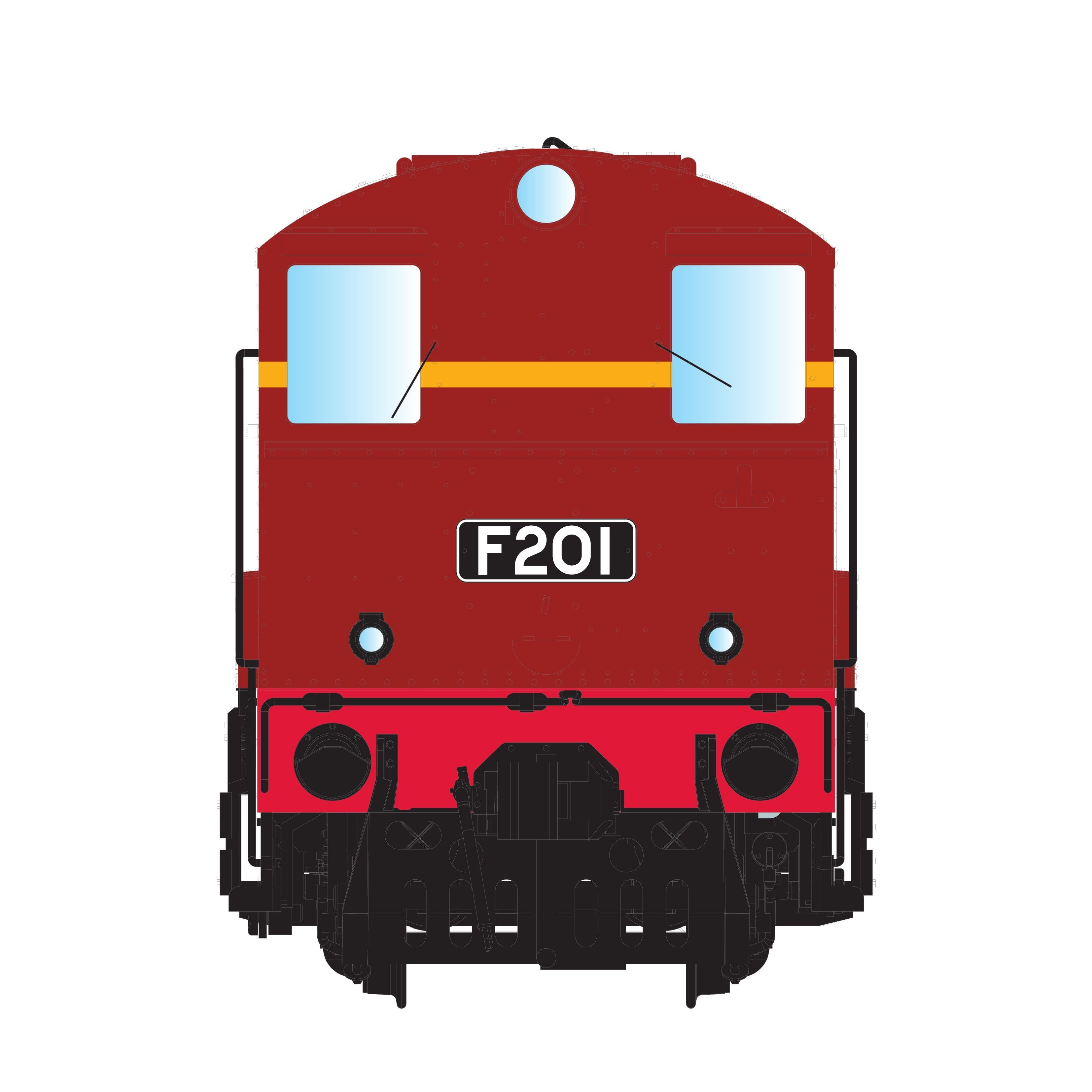 IDR HO F 212 VR Red wide lining without buffers - DC