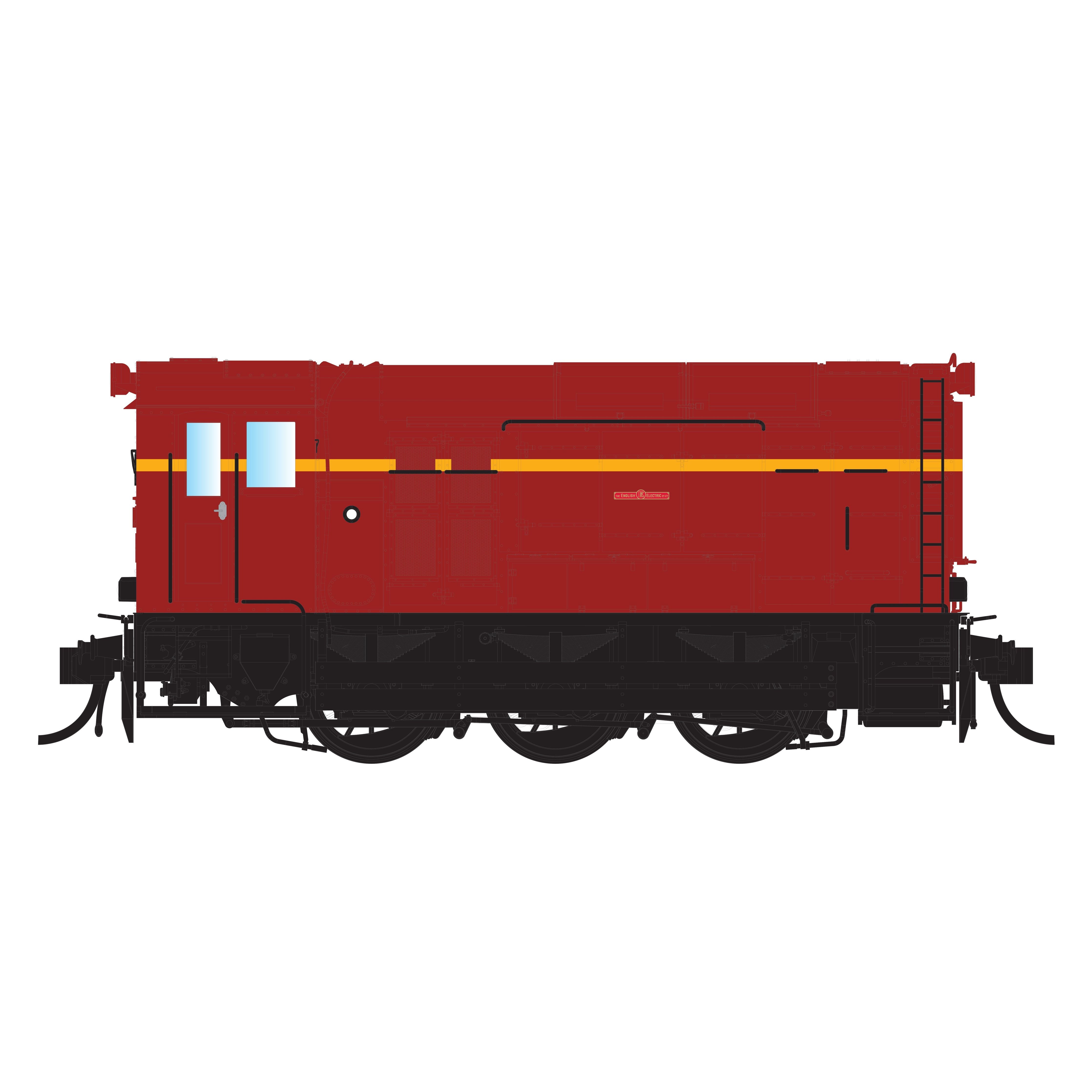 IDR HO F 206 VR Red wide lining without buffers