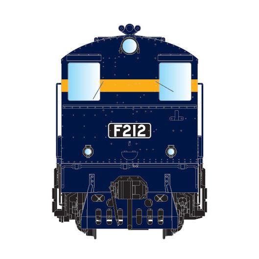 IDR HO F 212 VR Blue with air horn fitted