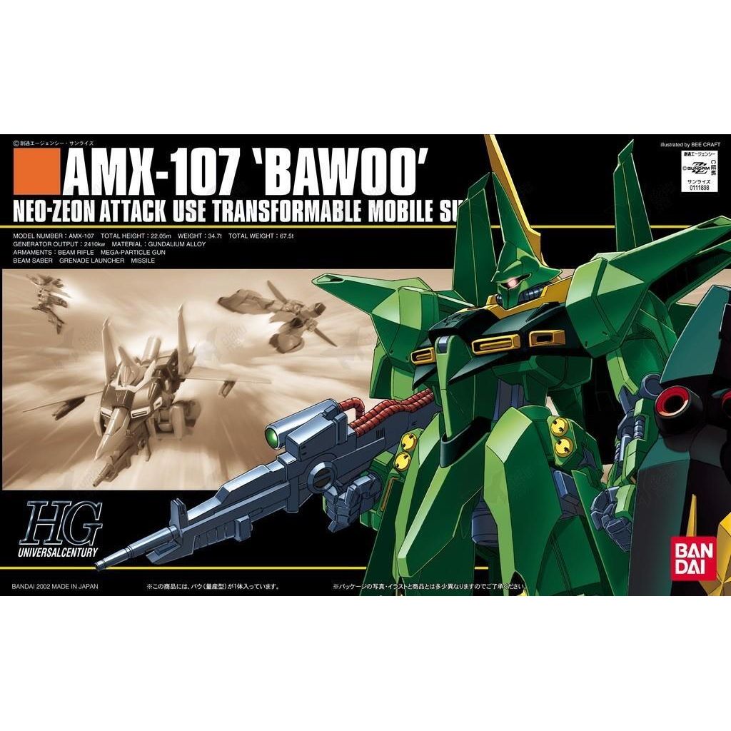 BANDAI 1/144 HGUC AMX-107 BAWOO (MASS PRODUCTION)