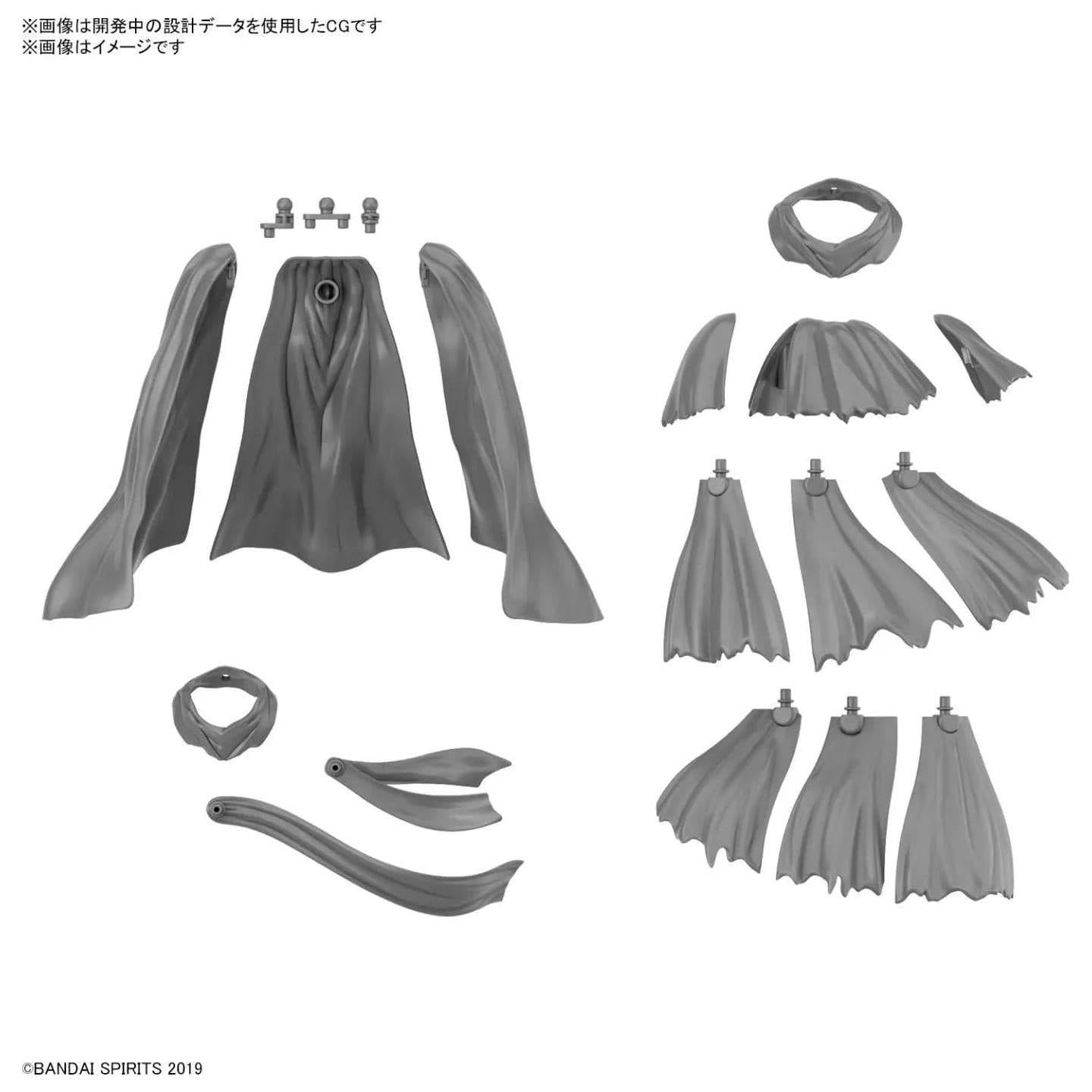 BANDAI 30MM 1/144 Option Parts Set 14 (Multi Cloth)