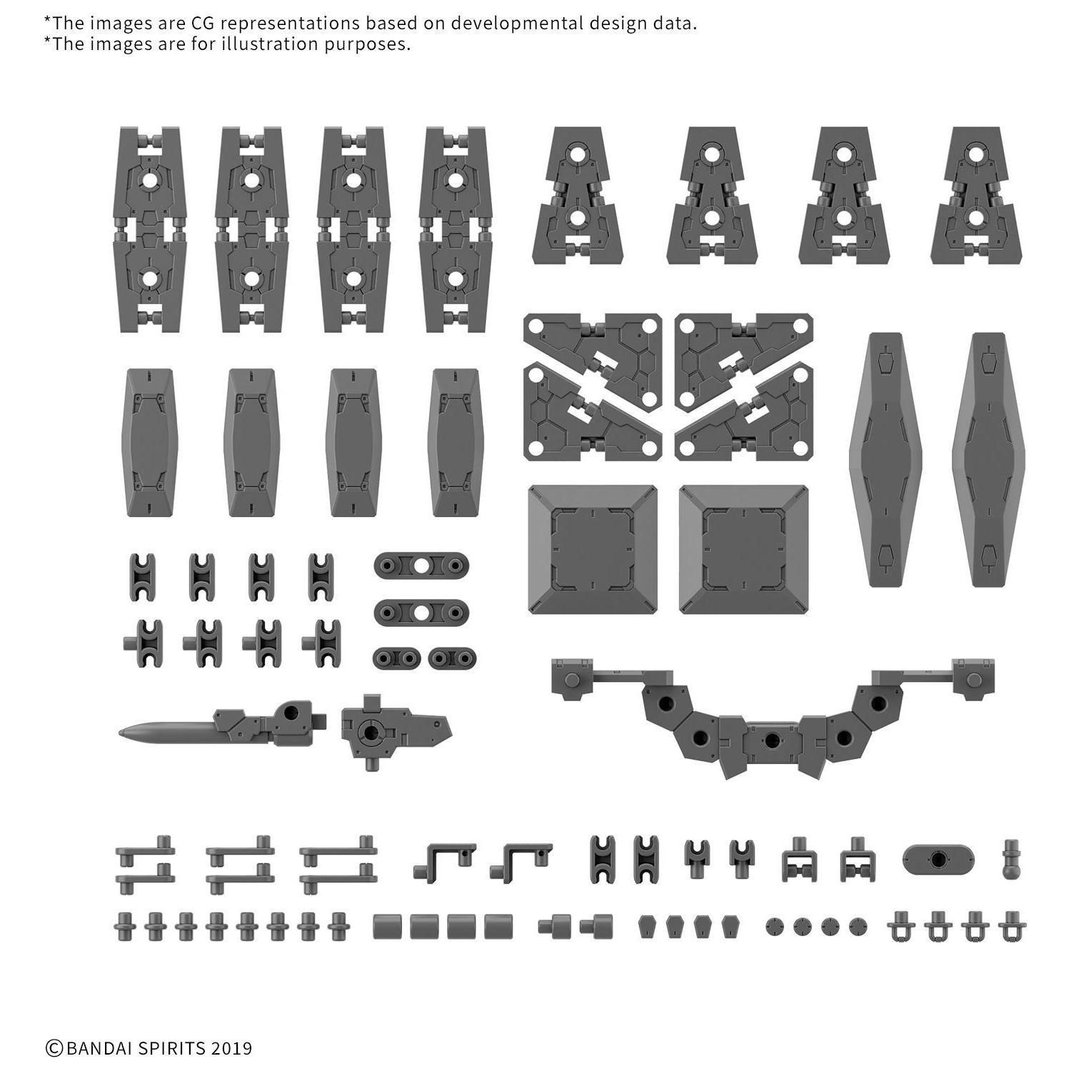 BANDAI 30MM 1/144 Option Parts Set 19 (Multi Shield)