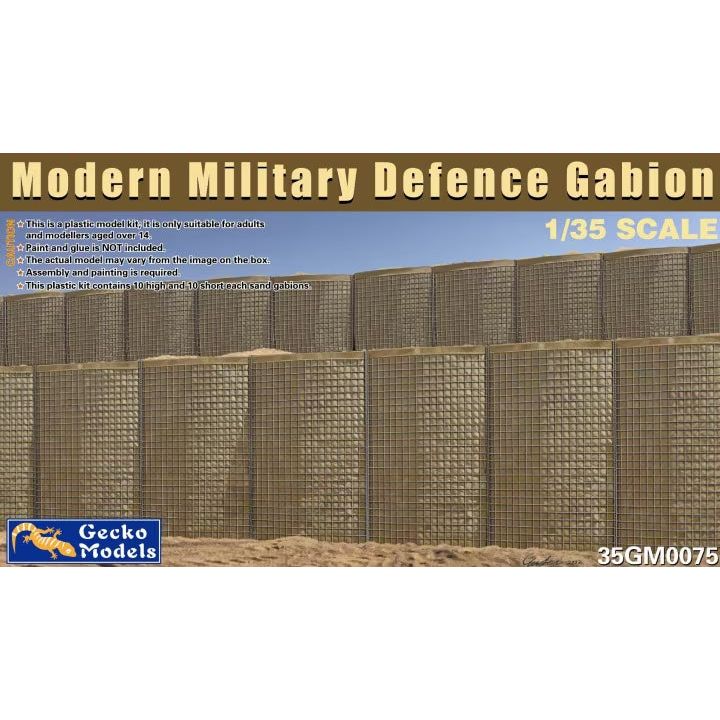 Gecko 1/35 Modern Military Sand Gabion Plastic Model Kit