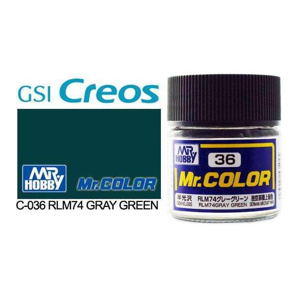 Mr Color Semi Gloss RLM74 Grey Green