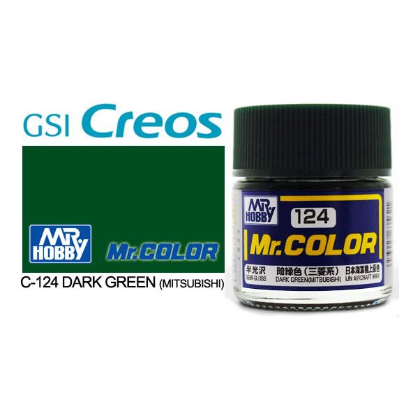 Mr Color Semi Gloss Dark Green (Mitsubishi)
